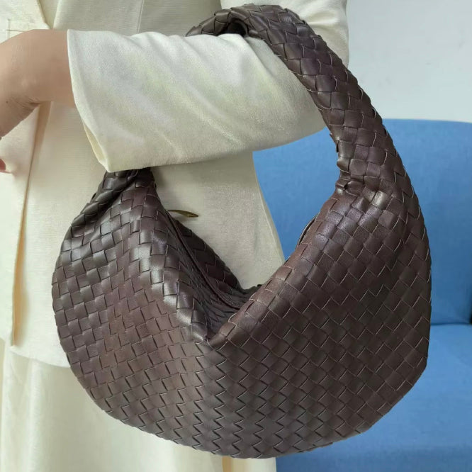 Rodena Woven Leather Shoulder Bag