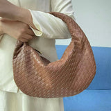 Rodena Woven Leather Shoulder Bag