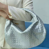 Rodena Woven Leather Shoulder Bag