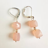 Double chalcedony and silver leverbacks (50% off) FROM THE VAULT