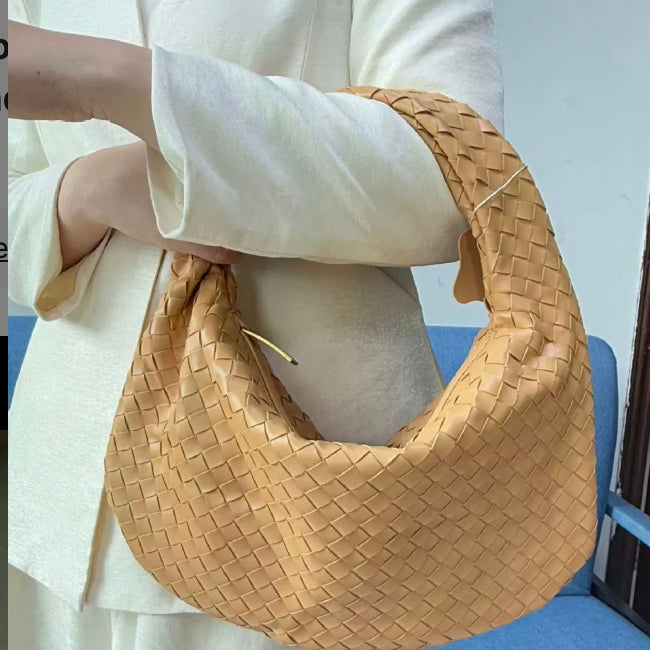 Rodena Woven Leather Shoulder Bag