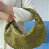 Rodena Woven Leather Shoulder Bag