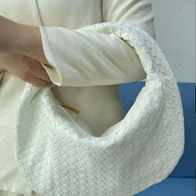 Rodena Woven Leather Shoulder Bag