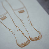 4x6 XtraTuf Boots block print