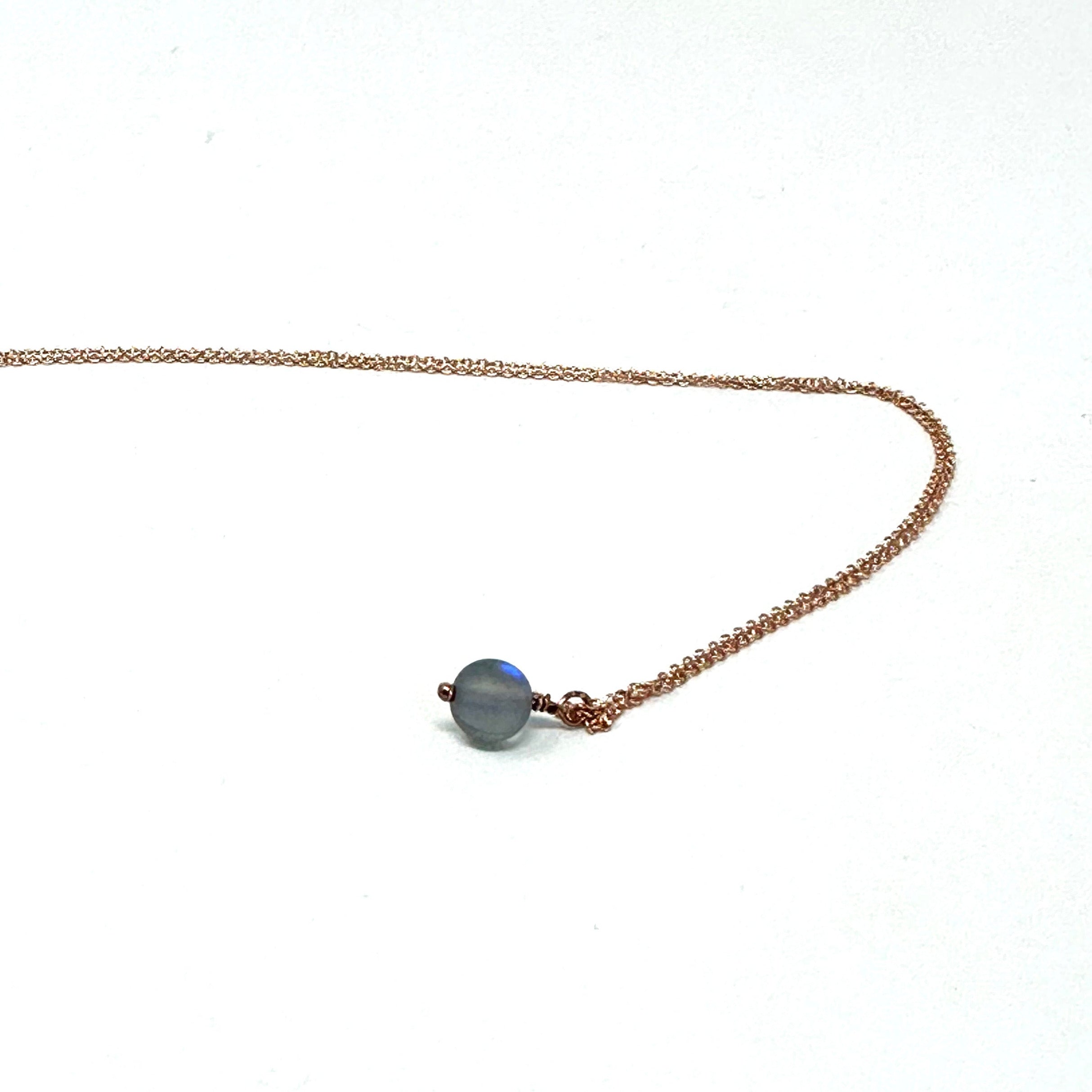 Rose Gold Opalite Necklace