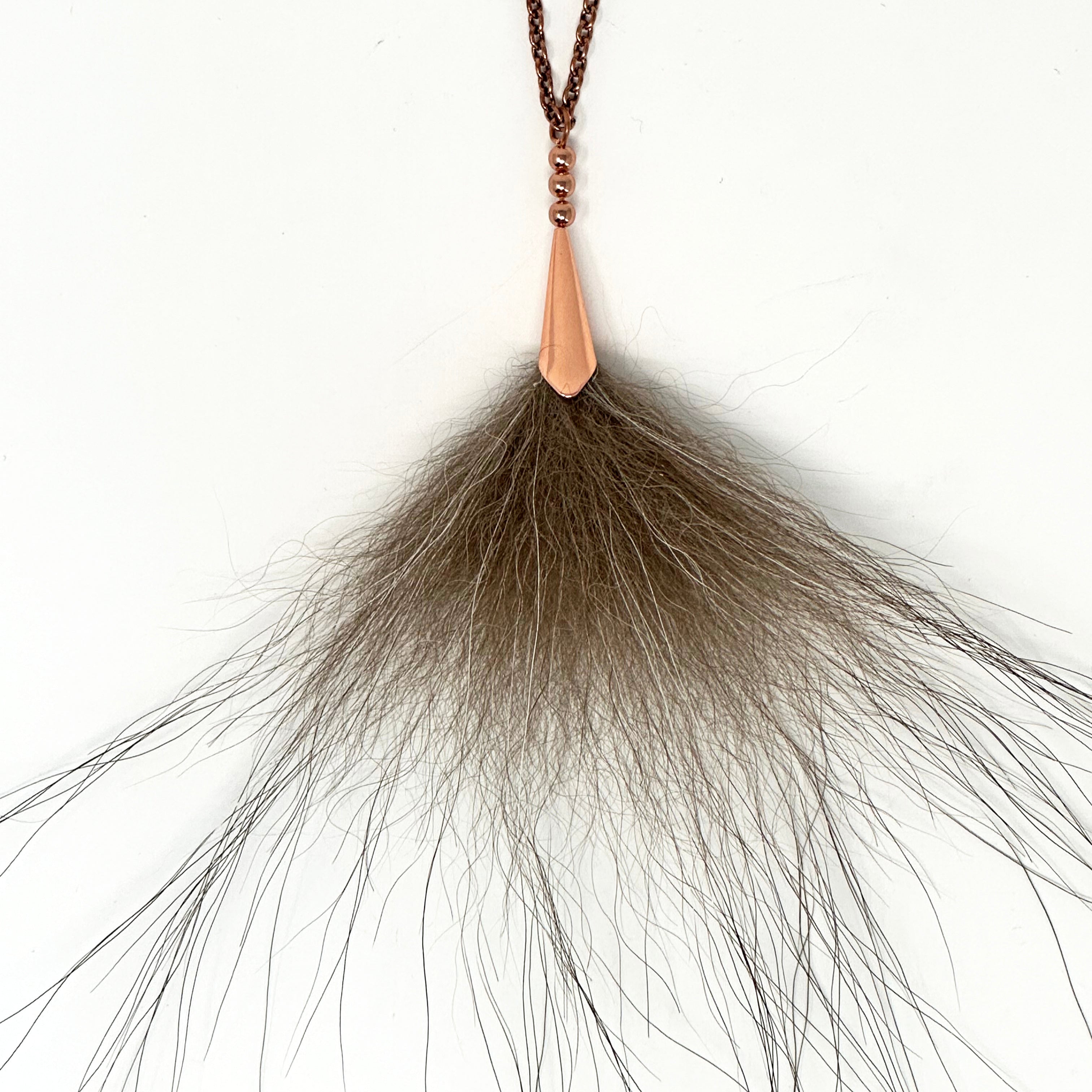 Wolf Copper Pom Necklace