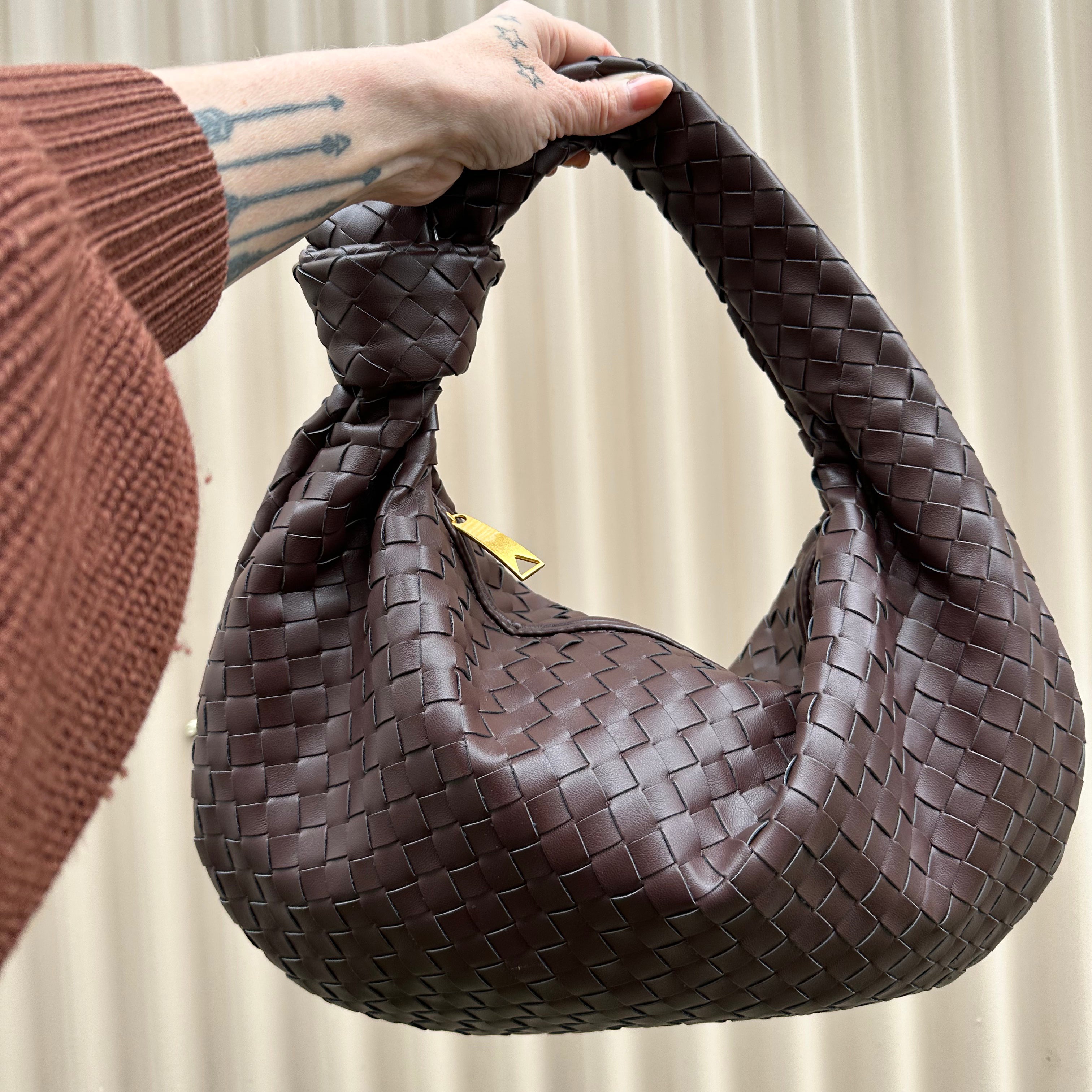 Rodena Woven Leather Handbag