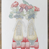 Northern Blue Issue 002 Floral Roller Skates | Archive Print
