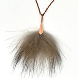 Wolf Copper Pom Necklace