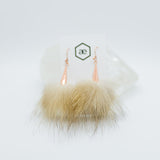 Wolverine Copper Pom Earrings