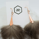 Wolverine Copper Pom Earrings