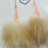 Wolverine Copper Pom Earrings