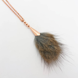 Muskrat Copper Pom Necklace