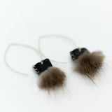 Beaver Marquise Ear Hooks