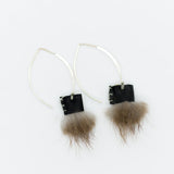 Beaver Marquise Ear Hooks