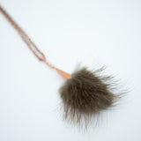 Beaver Copper Pom Necklace