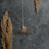 Wolf Silver Pom Necklace