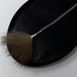 Wolf Silver Pom Necklace