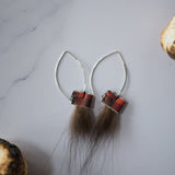 Limited Edition Marquise Ear Hooks - Buffalo Plaid (50% off) FROM THE VAULT