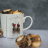 Limited Edition Marquise Ear Hooks - Buffalo Plaid (50% off) FROM THE VAULT