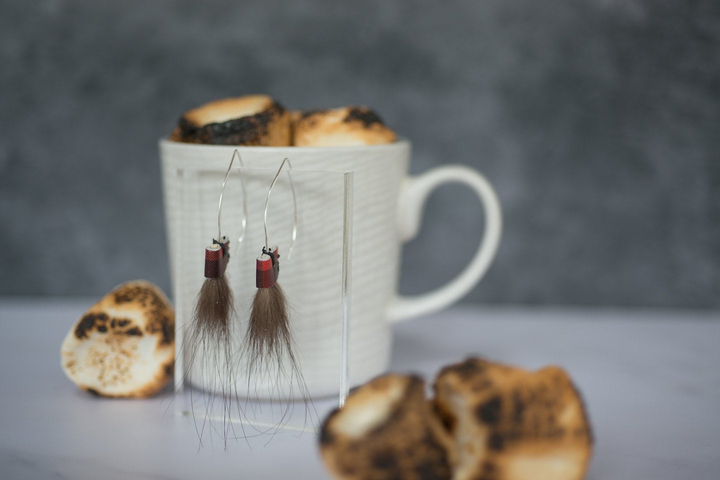 Limited Edition Marquise Ear Hooks - Buffalo Plaid (50% off) FROM THE VAULT