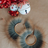 Fox Giant Hoops - Gold Finish