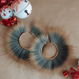 Fox Giant Hoops - Gold Finish