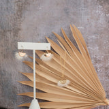Ermine Gold Fan Necklace 18"