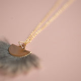 Muskrat Gold Fan Necklace