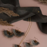 Muskrat Gold Fan Necklace