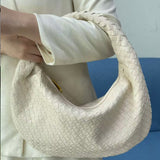 Rodena Woven Leather Shoulder Bag