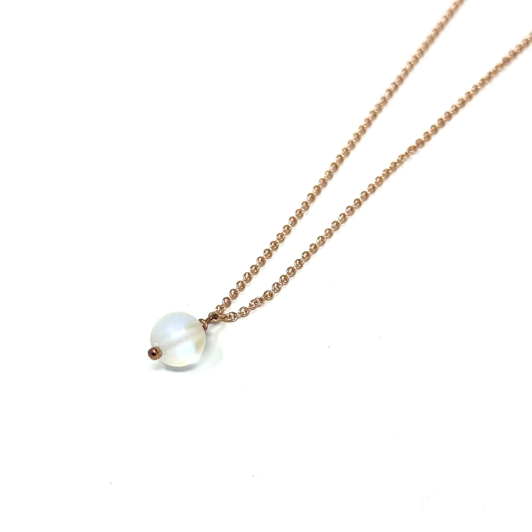 Rose Gold Opalite Necklace